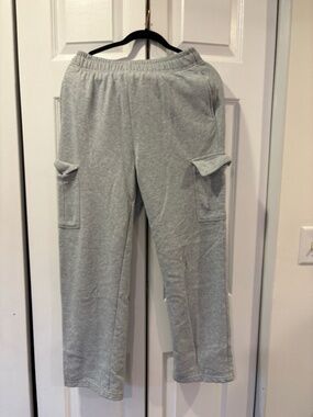 Grey Cargo Sweatpants
